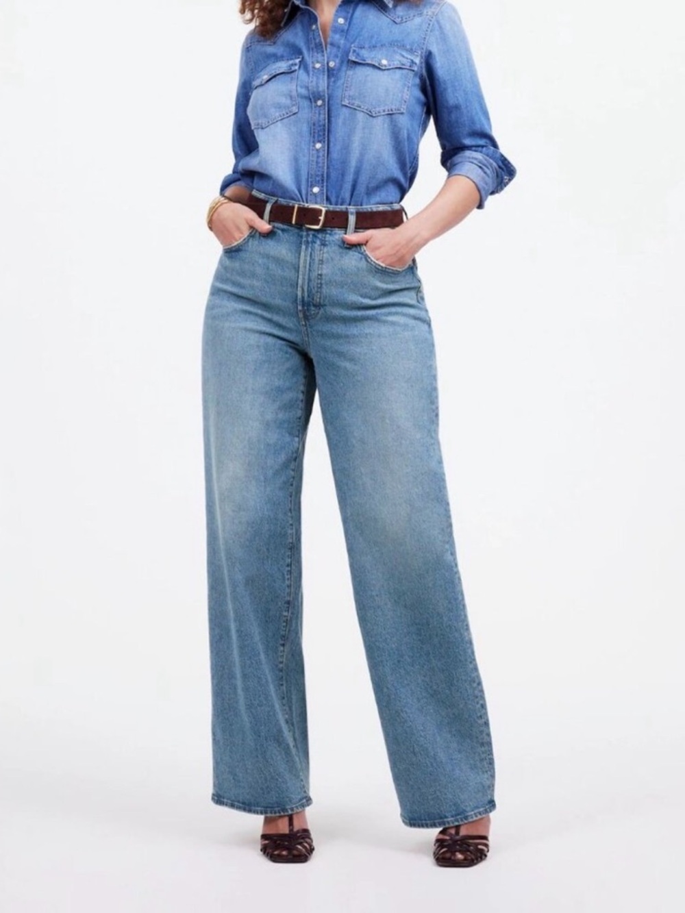 Madewell The Curvy Perfect Vintage Wide-Leg Jean Size 25